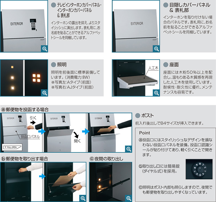 機能門柱 ステイム Aタイプ