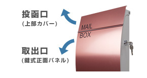 デザイナーズ郵便ポスト LEON MB4501