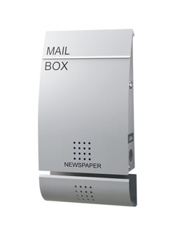 デザイナーズ郵便ポスト LEON　MB4502ステンレス