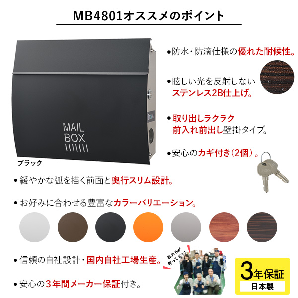 MB4801 MAILBOX表記あり