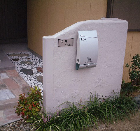 LEONデザイナーズ郵便ポスト LEON MB4502 設置例55